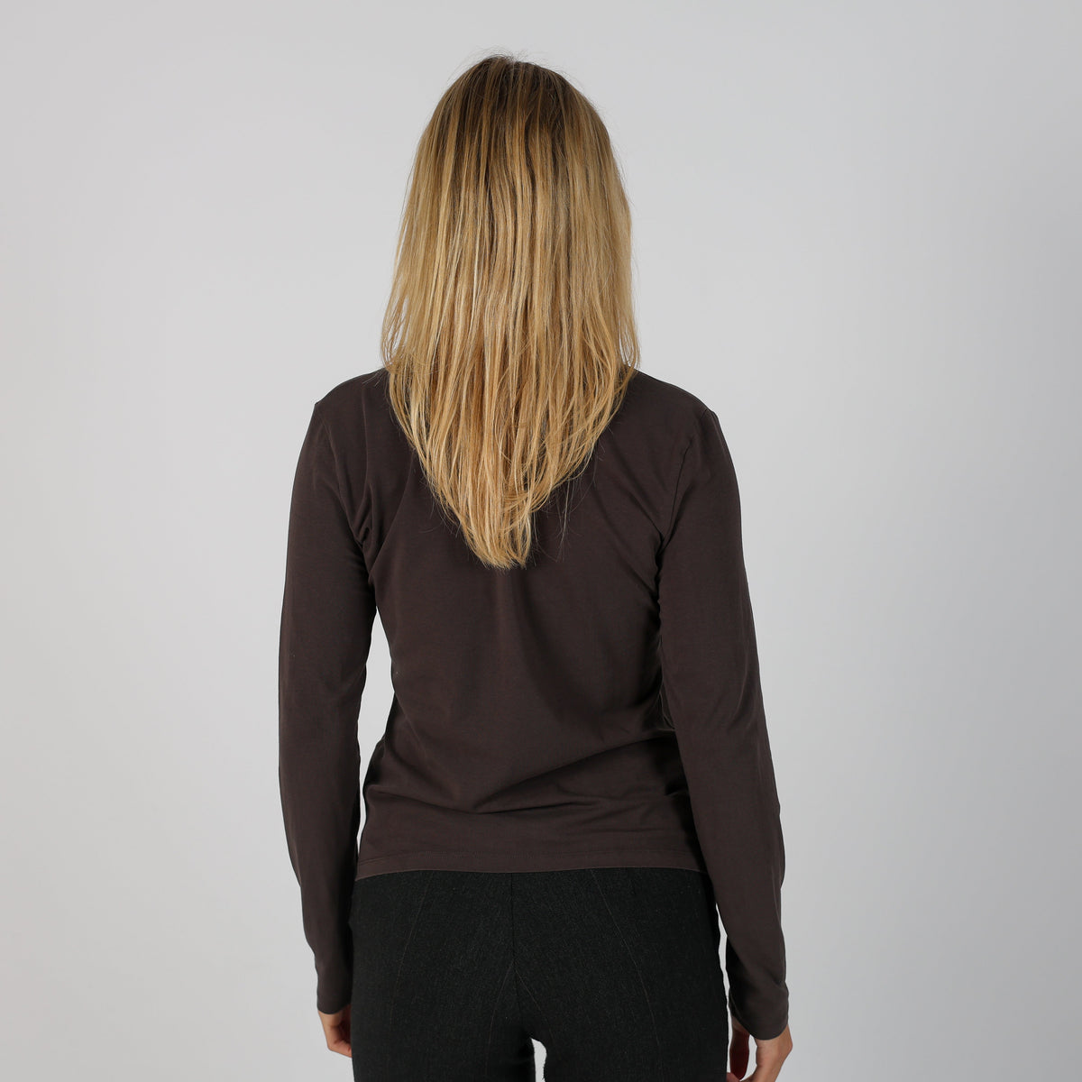 Brown Y2K Trussardi Long Sleeve Top (M)