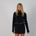 Navy Blue Y2K Made in Italy Knitted Jumper (M)