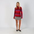 Brown Y2K Delcima Woven Mini Skirt (S)