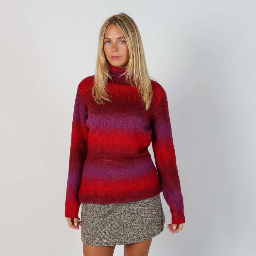 Red Y2K Candida Knitted Jumper (M)
