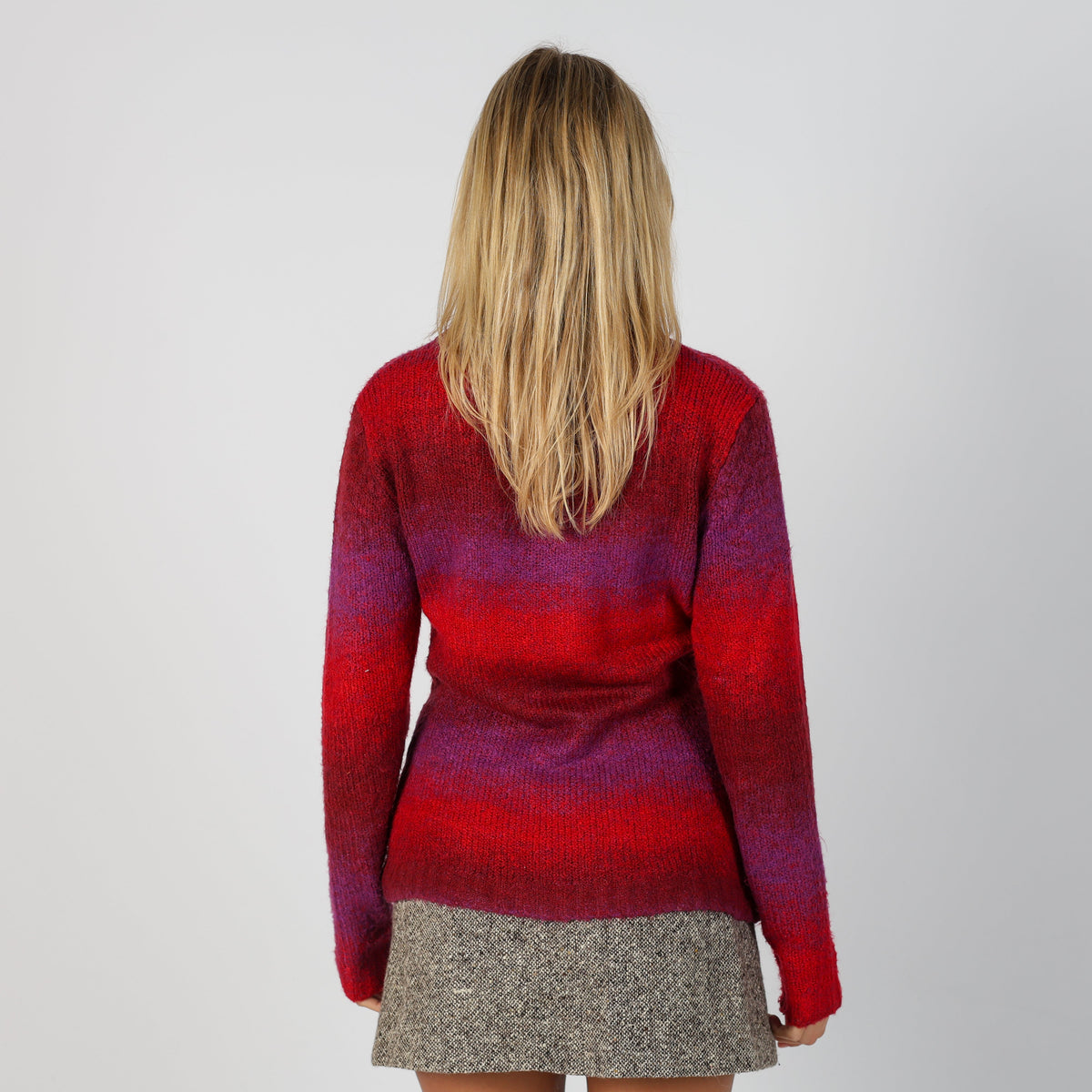 Red Y2K Candida Knitted Jumper (M)