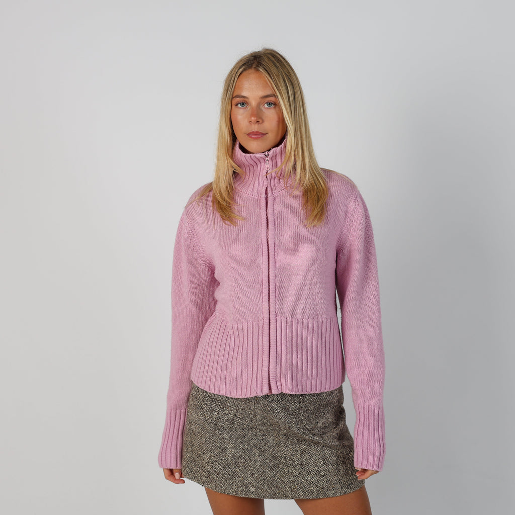 Baby Pink Y2K Madonna Knitted Jumper (M)