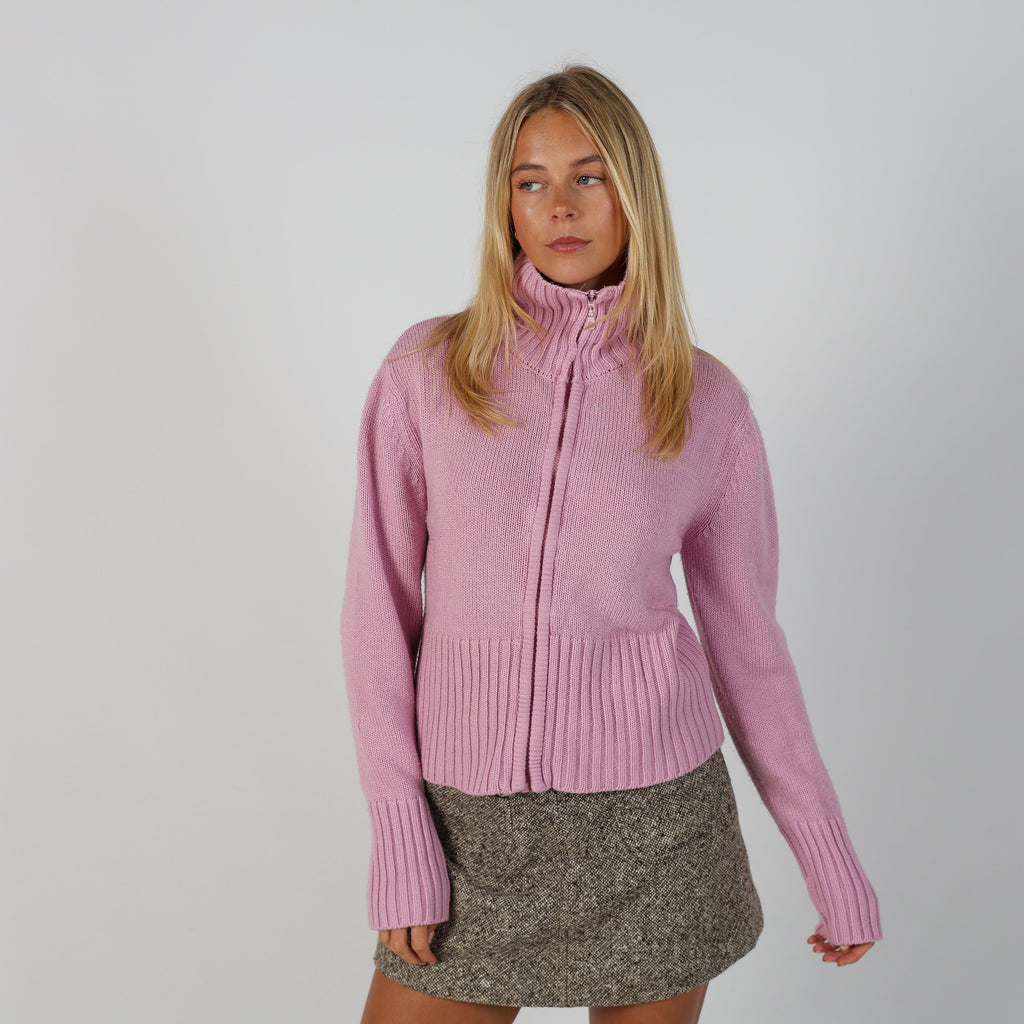 Baby Pink Y2K Madonna Knitted Jumper (M)