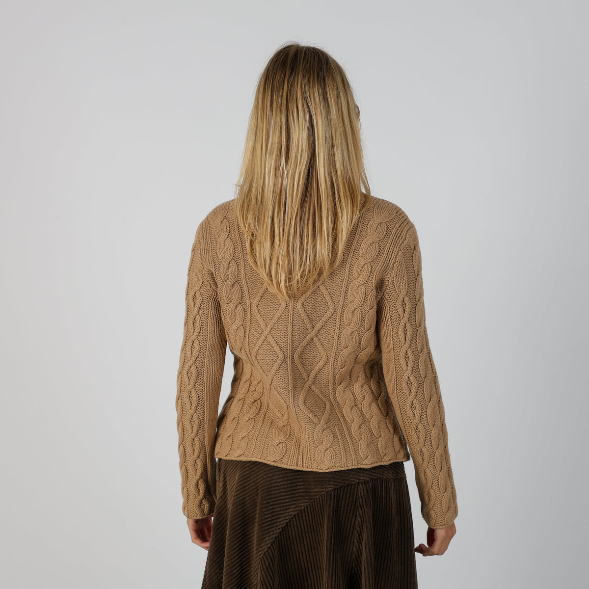 Beige Y2K Fabiana Filippi Knitted Jumper (M)