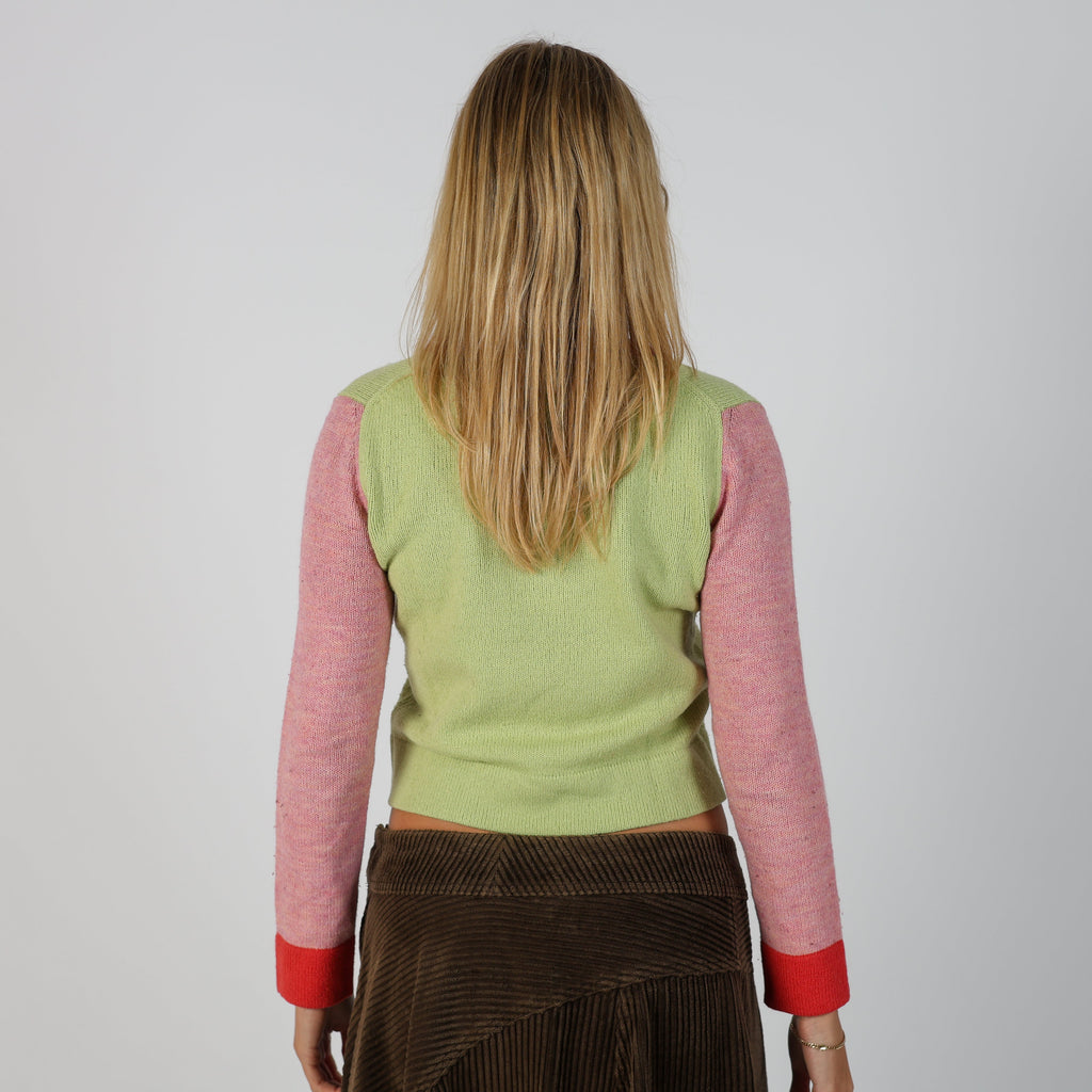 Light Green Y2K Max&Co. Knitted Top (S)