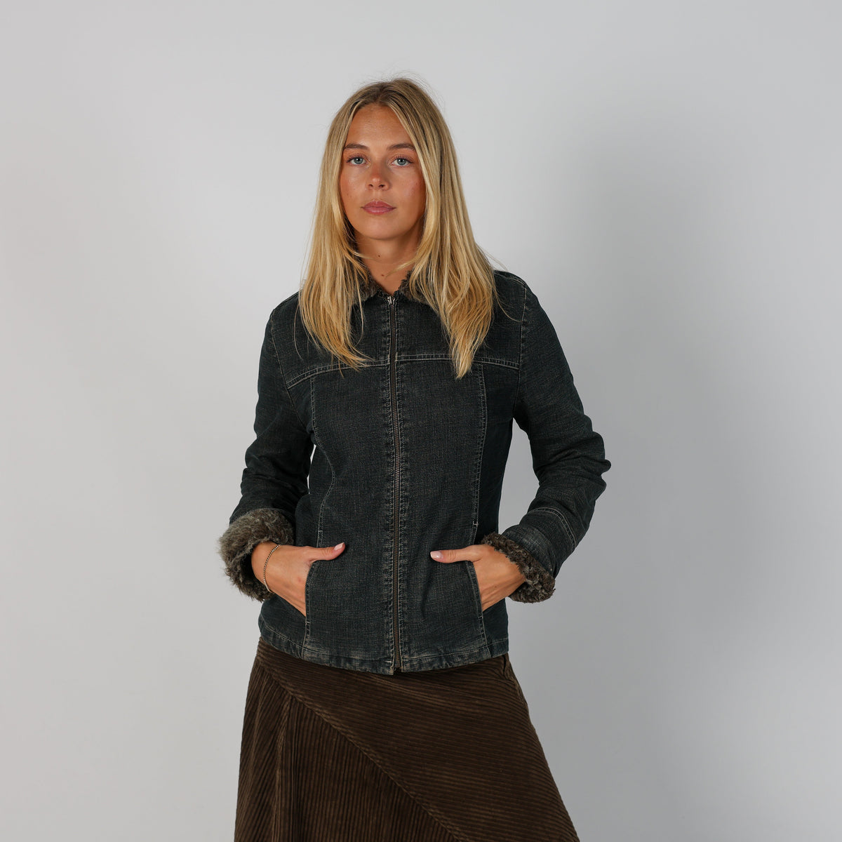 Blue Y2K Sasch Denim Jacket (M)