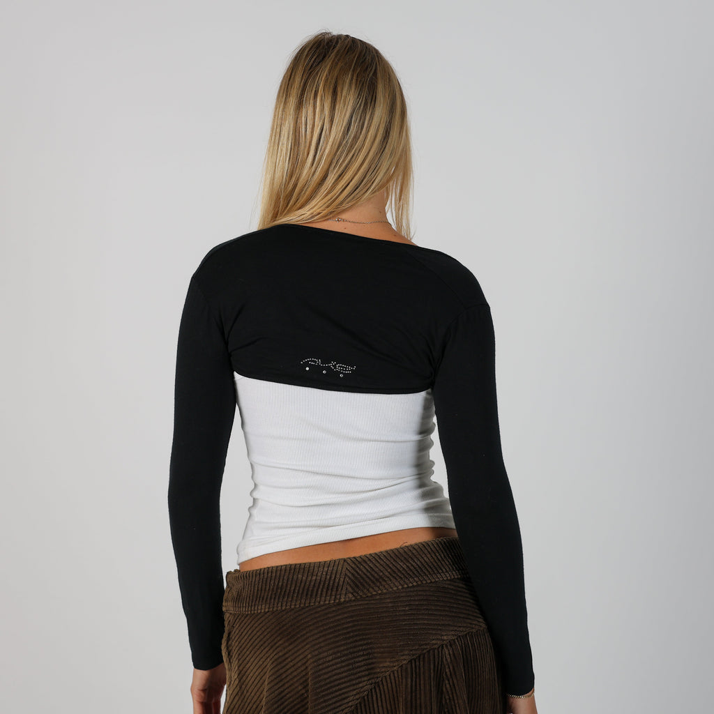 Black Y2K Cardigan (S)