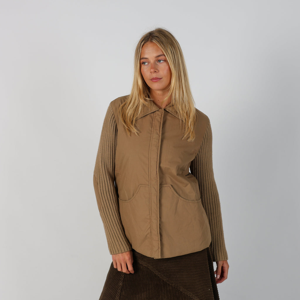 Tan Y2K Max&Co. Coat (M)