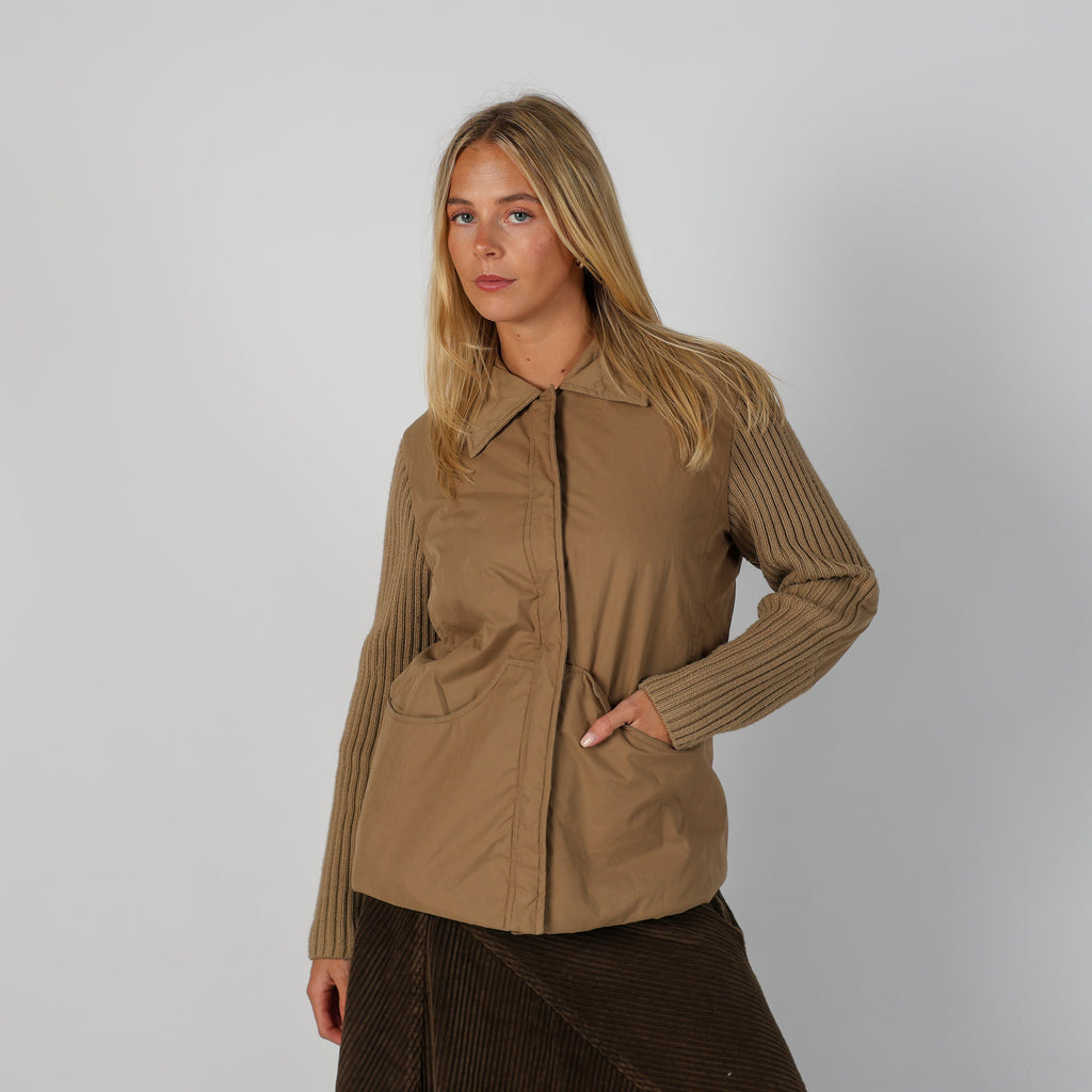 Tan Y2K Max&Co. Coat (M)