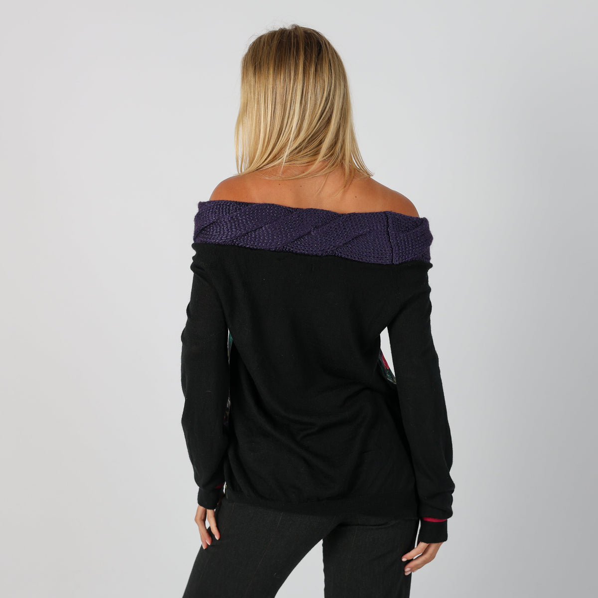Purple Y2K Miss Sixty Long Sleeve Top (M)