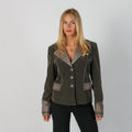 Khaki Green Y2K Made in Italy Blazer (L)