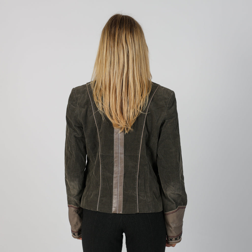 Khaki Green Y2K Made in Italy Blazer (L)
