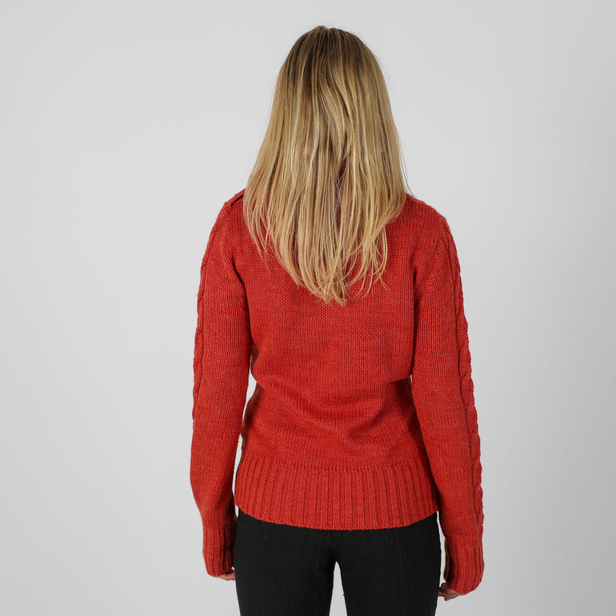 Red Y2K Timeout Knitted Jumper (M)