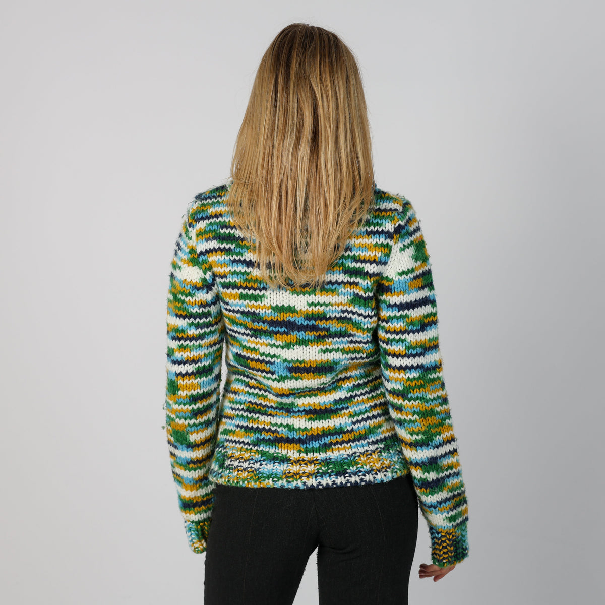 Multicoloured Y2K Terranova Knitted Jumper (M)