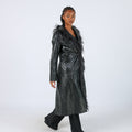 Black 90s Coconuda Leather Jacket (M)