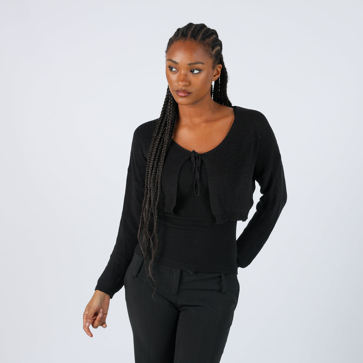 Black Y2K Cardigan (S)