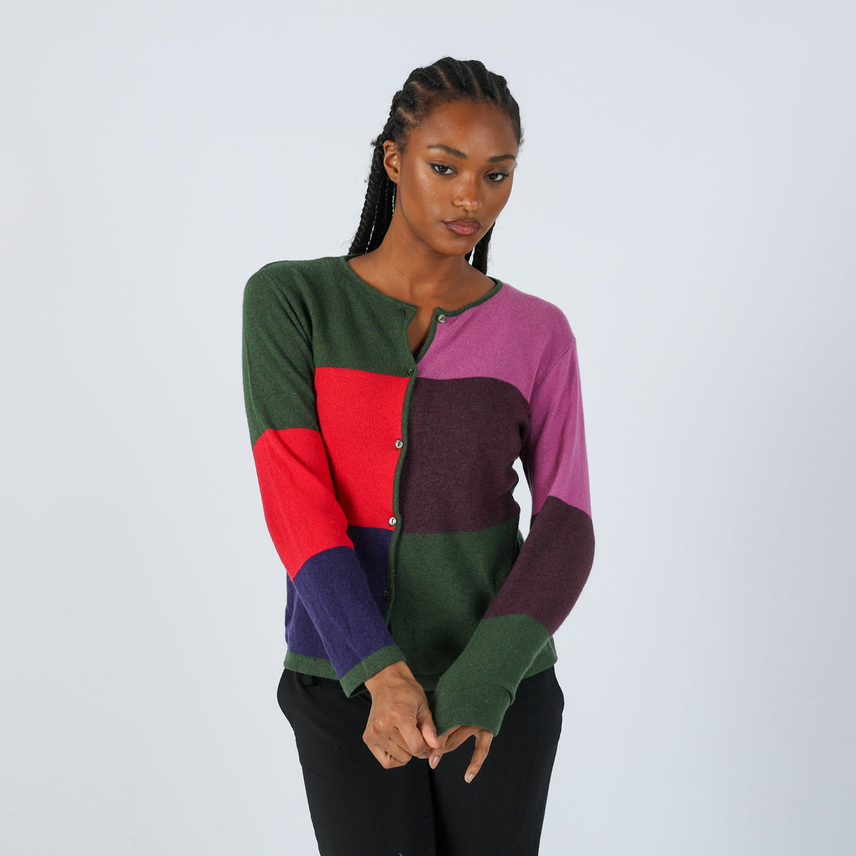 Dark Green Y2K Roccobarocco Cardigan (S)