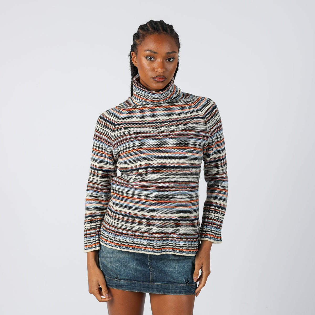 Cream Y2K Knitted Jumper (S)