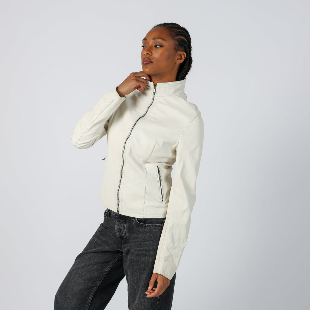 Cream 90s Made in Italy Leather Jacket (S)