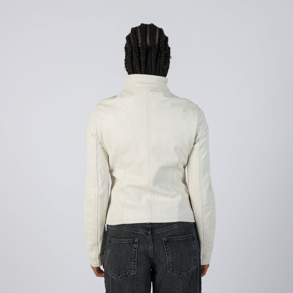 Cream 90s Made in Italy Leather Jacket (S)
