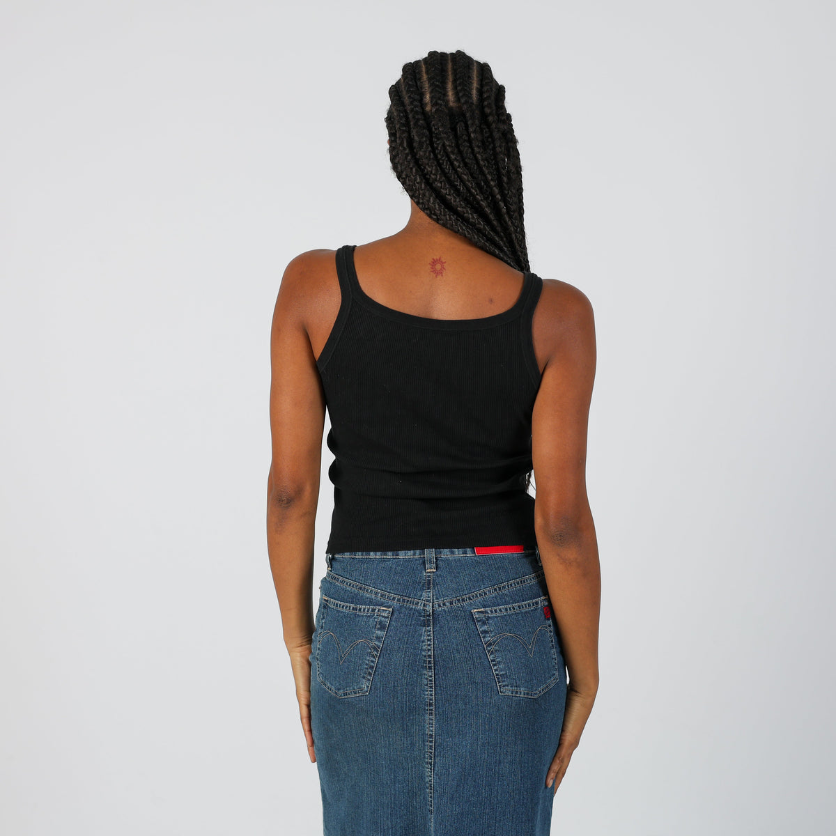 Black Y2K Marta Marzotto Woven Vest (S)