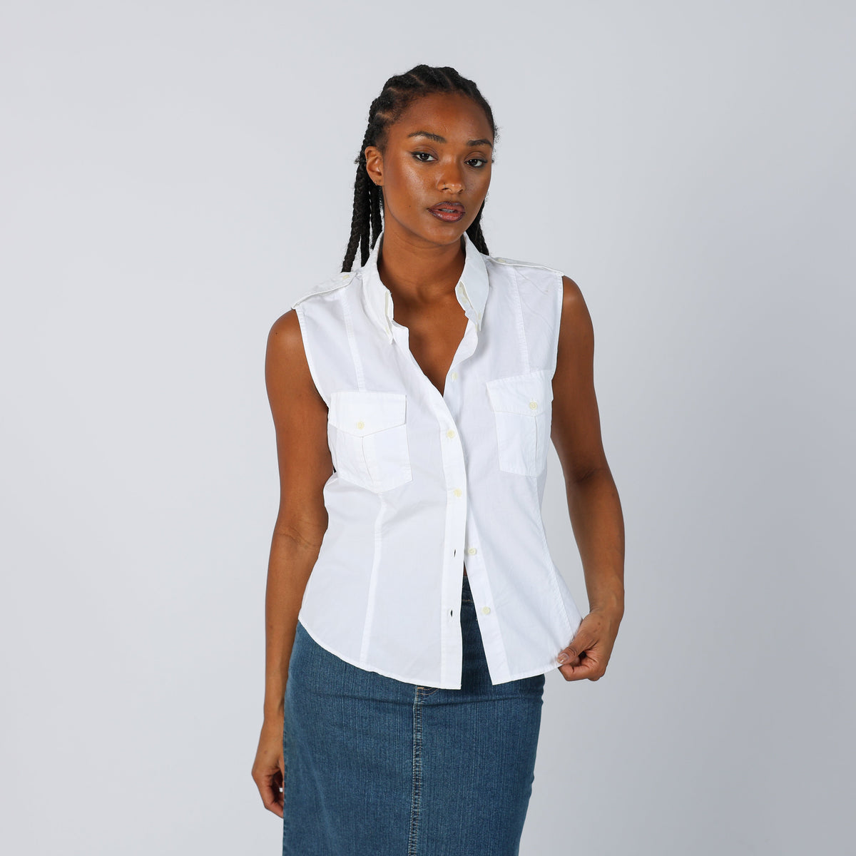 White Y2K NewPenny Shirt (S)