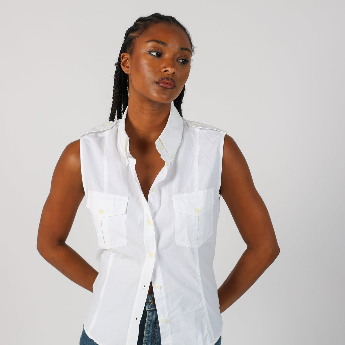 White Y2K NewPenny Shirt (S)