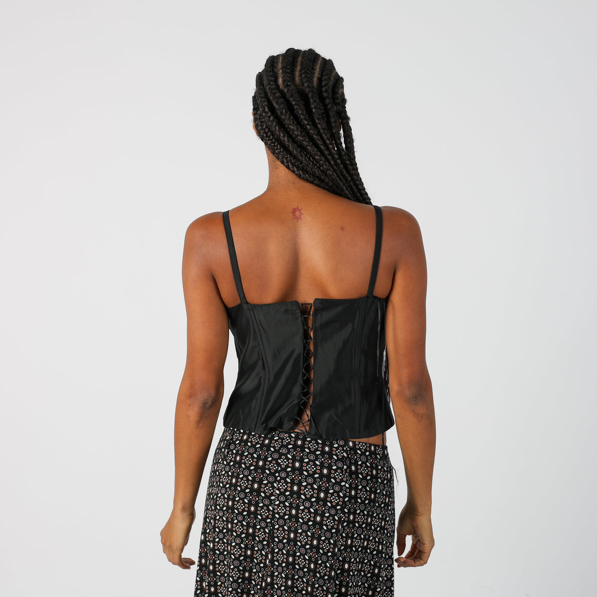 Black Y2K Made in Italy Corset (S)