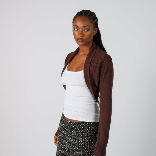 Brown Y2K Optique Cardigan (S)