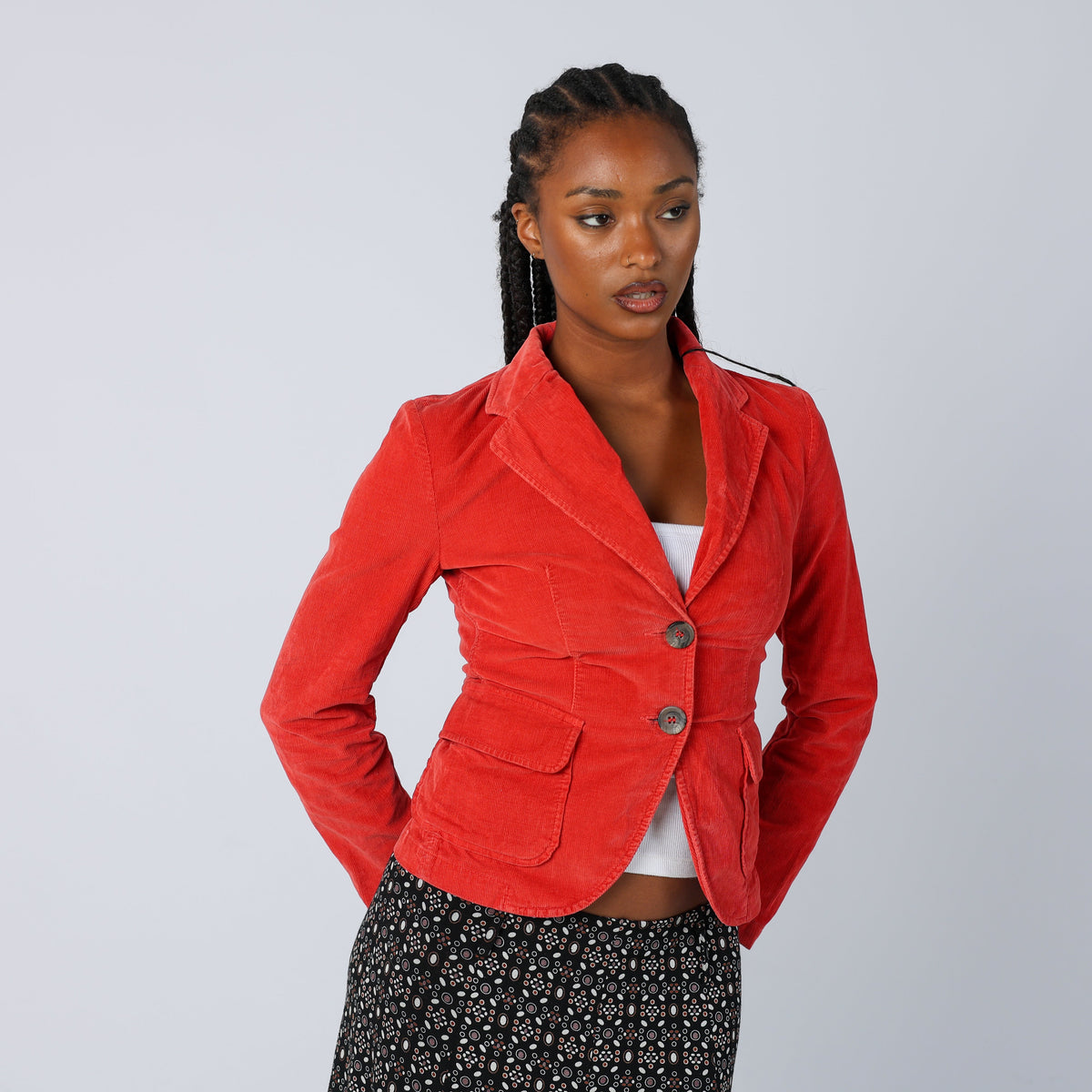 Red Y2K Sisley Blazer (S)