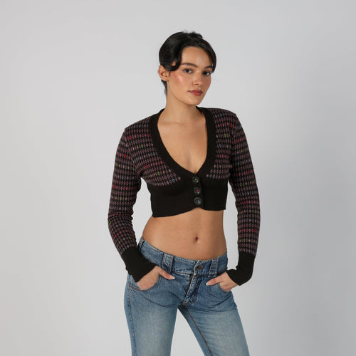 Brown Y2K United Colors of Benetton Cardigan (S)