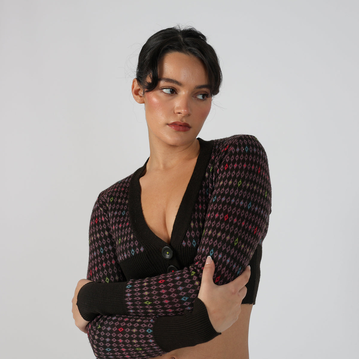 Brown Y2K United Colors of Benetton Cardigan (S)