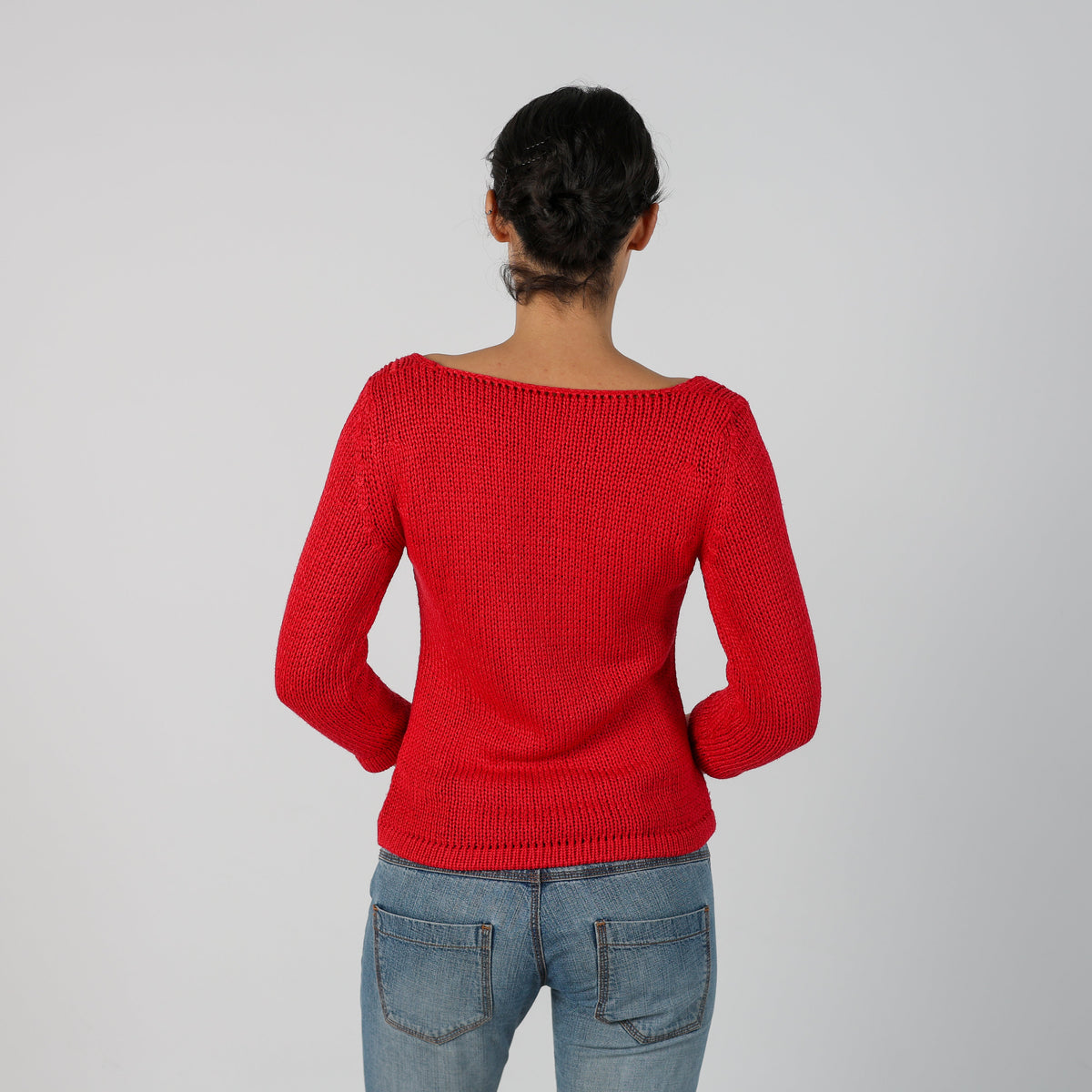 Red Y2K Made in Italy Knitted Jumper (S)