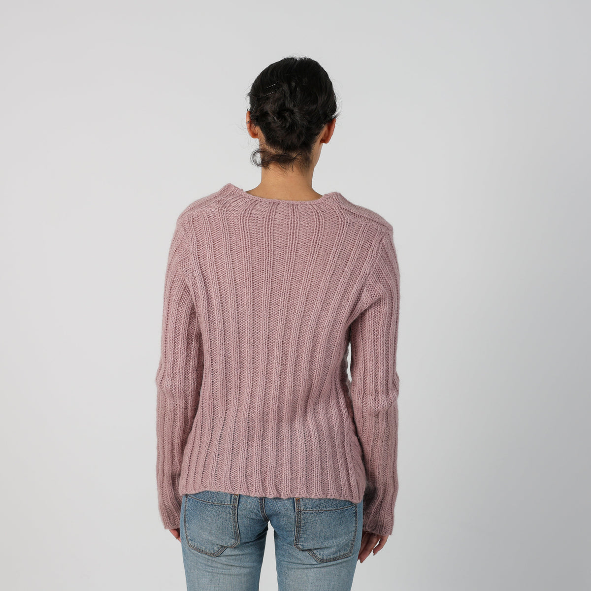 Baby Pink Y2K Made in Italy Knitted Jumper Mohair (S)