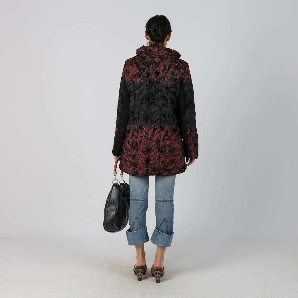 Black Y2K Desigual Puffer Jacket (L)