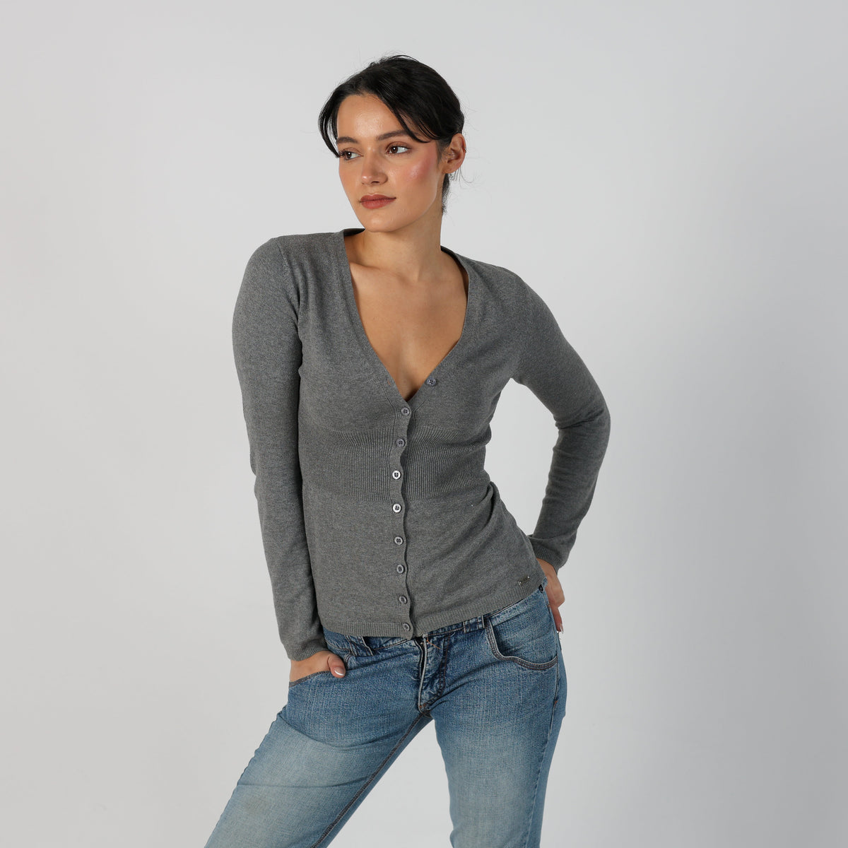 Grey Y2K Artigli Cardigan (S)
