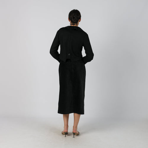 Black Y2K and Cord Skirt (S)