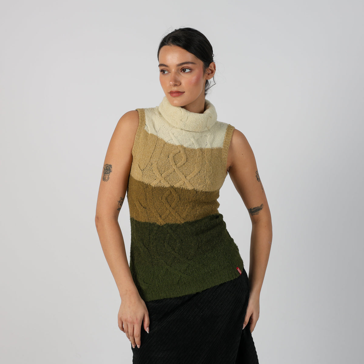 Dark Green Y2K Miss Sixty Knitted Jumper (S)