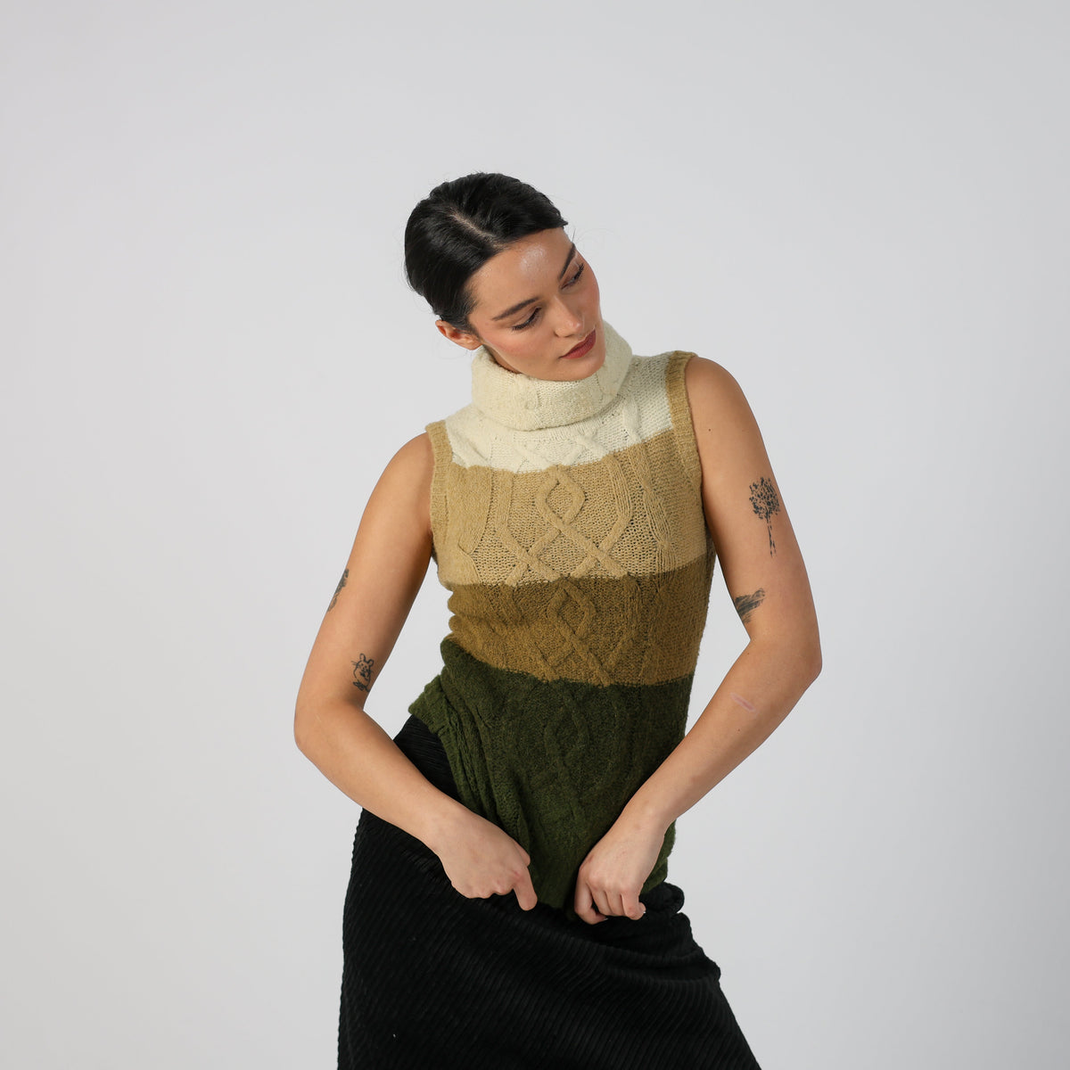 Dark Green Y2K Miss Sixty Knitted Jumper (S)