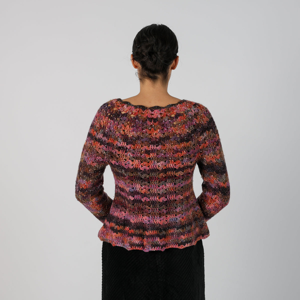 Purple Y2K Knitted Jumper (M)