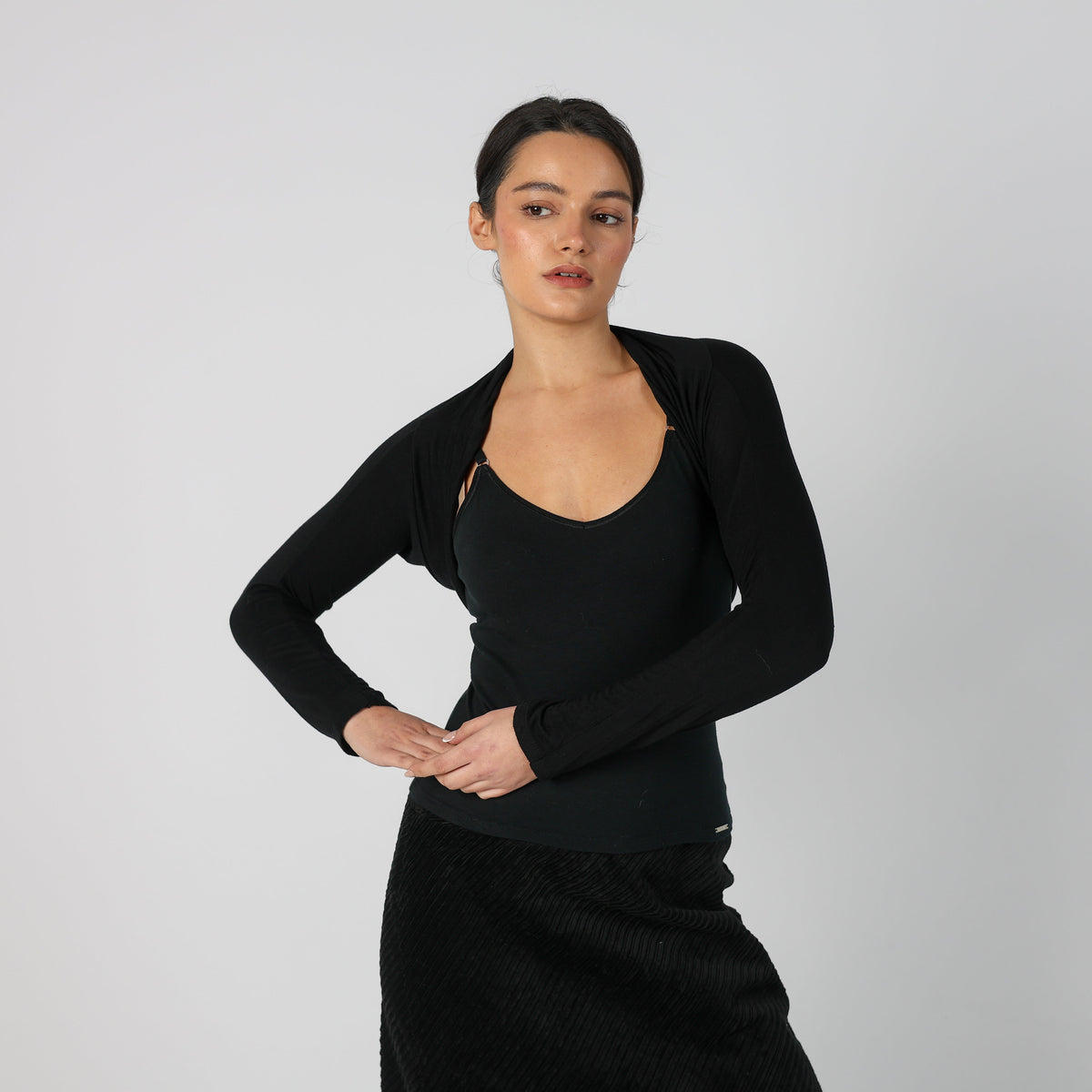 Black Y2K Me&Me Cardigan (S)