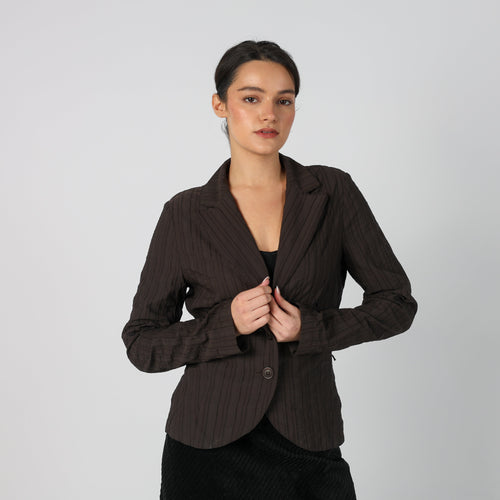 Brown Y2K Clockhouse Blazer (10)