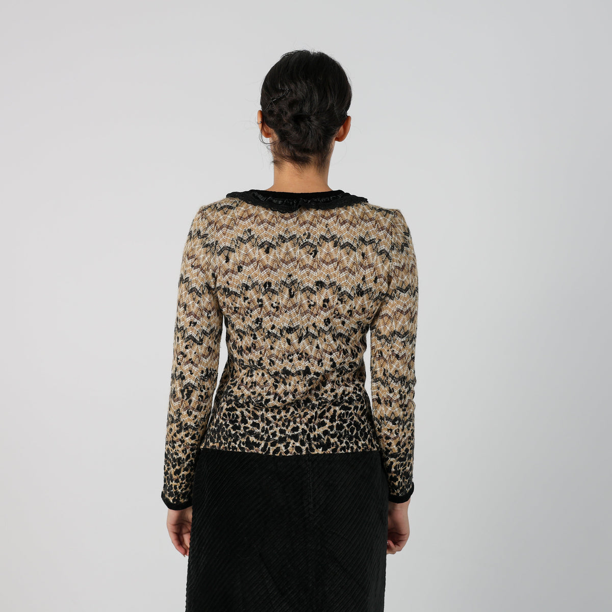 Tan Y2K Made in Italy Cardigan (S)