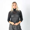 Black Y2K Mesh Top (M)