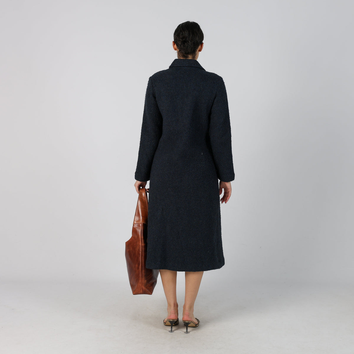 Navy Blue Y2K Onyx Long Coat (S)
