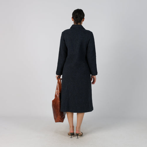 Navy Blue Y2K Onyx Long Coat (S)