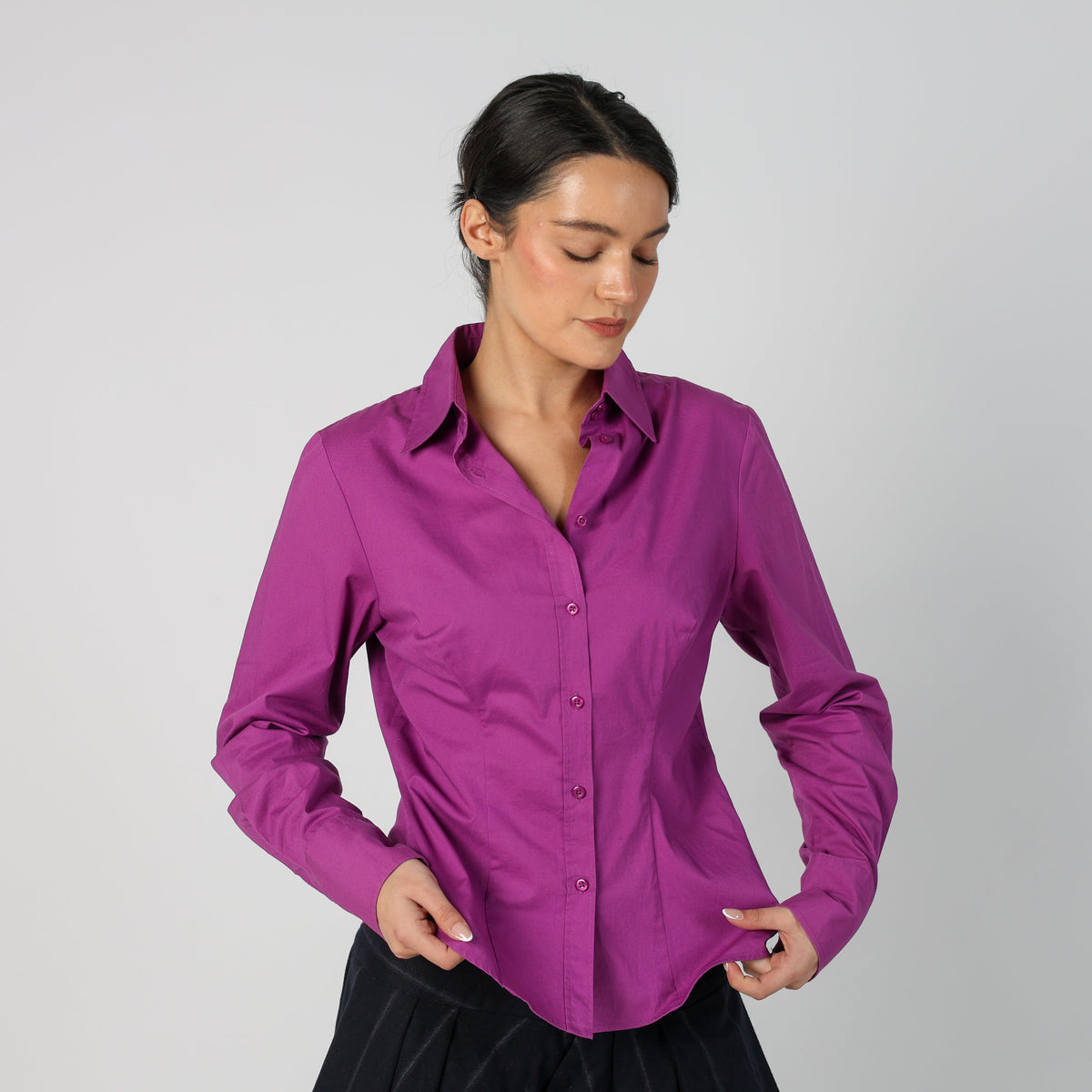 Purple Y2K Sisley Shirt (S)