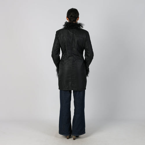 Black Y2K Long Coat (S)