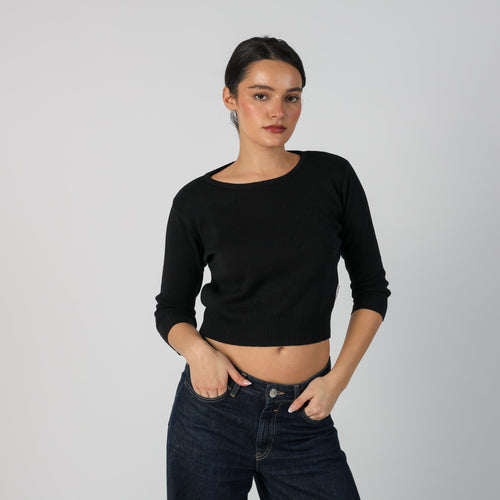 Black Y2K Guess Knitted Top (S)