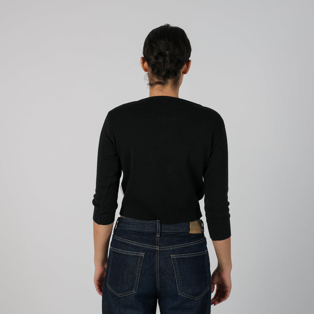 Black Y2K Guess Knitted Top (S)